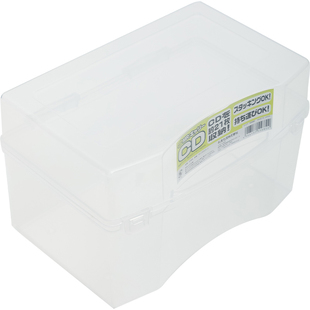 日本进口CD光盘盒家用DVD碟片塑料收纳盒子唱片专辑游戏碟储存箱