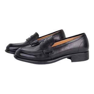 MantenerGran粗跟乐福鞋女真皮低跟单鞋软底一脚蹬小皮鞋 MG女鞋