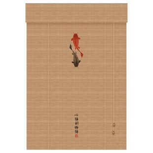 竹帘卷帘窗帘中式古风帘子定制门帘遮挡帘屏风隔断挂帘阳台遮阳帘