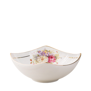 北欧风格沙拉碗家用陶瓷色拉碗个性创意六寸6英寸甜品水果沙拉盘