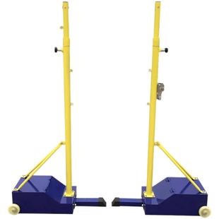 沃尔克室内外羽毛球网架标准羽毛球架子移动式单双打比赛柱子送网