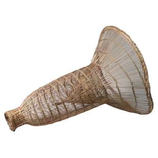 竹编吊灯竹艺禅意茶室中式竹灯餐厅民宿藤编灯笼饭店复古编织灯罩