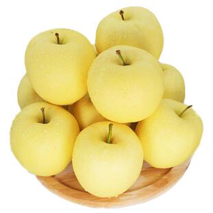 黄元帅苹果新鲜水果9斤黄金帅当季烟台粉面苹果黄蕉黄苹果整箱10