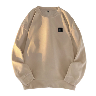 cleanfit立体裁剪美式圆领卫衣男款2026春秋新款潮牌重磅宽松外套