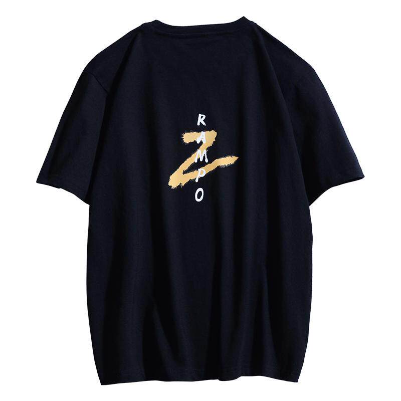 欧美潮牌创意Z字母印花短袖T恤男女宽松青少年ins上衣情侣体恤潮