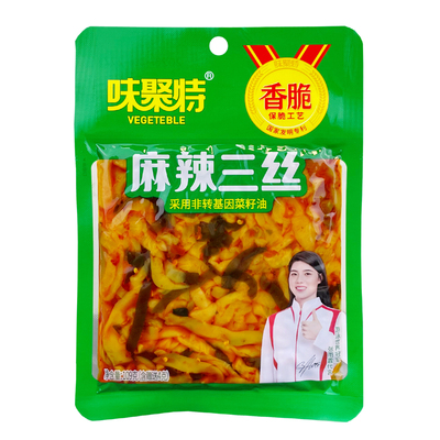 麻辣三丝红油榨菜酸辣豇豆味聚特