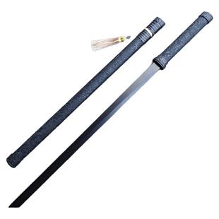 中国木质唐横刀木刀带鞘训练习古风武术拔刀剑道具儿童玩具竹木剑