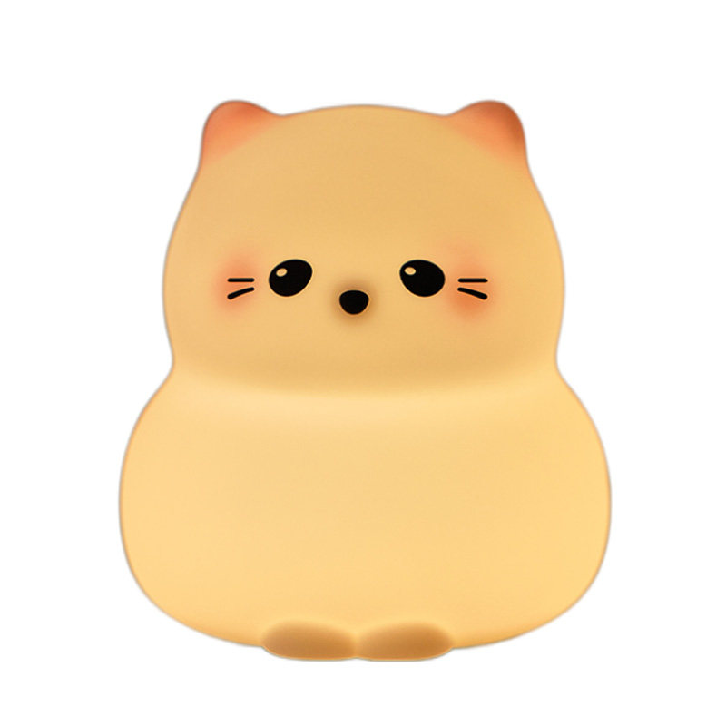 守护猫硅胶拍拍小夜灯送女生礼物