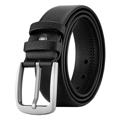 卡帝乐鳄鱼男士针扣皮带真皮腰带