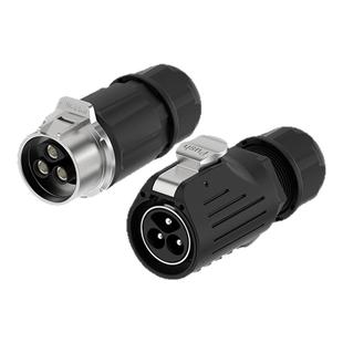 EW-LP28免焊接航空插头防水连接器2/3/4/5芯50A大电流对插连接器