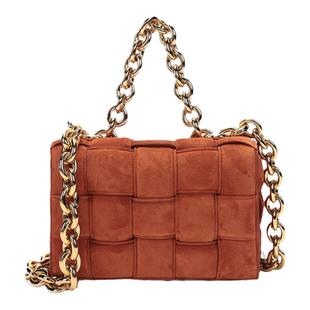 BOTTEGA VENETA葆蝶家 女士绒面手提单肩包 631421 V04N0