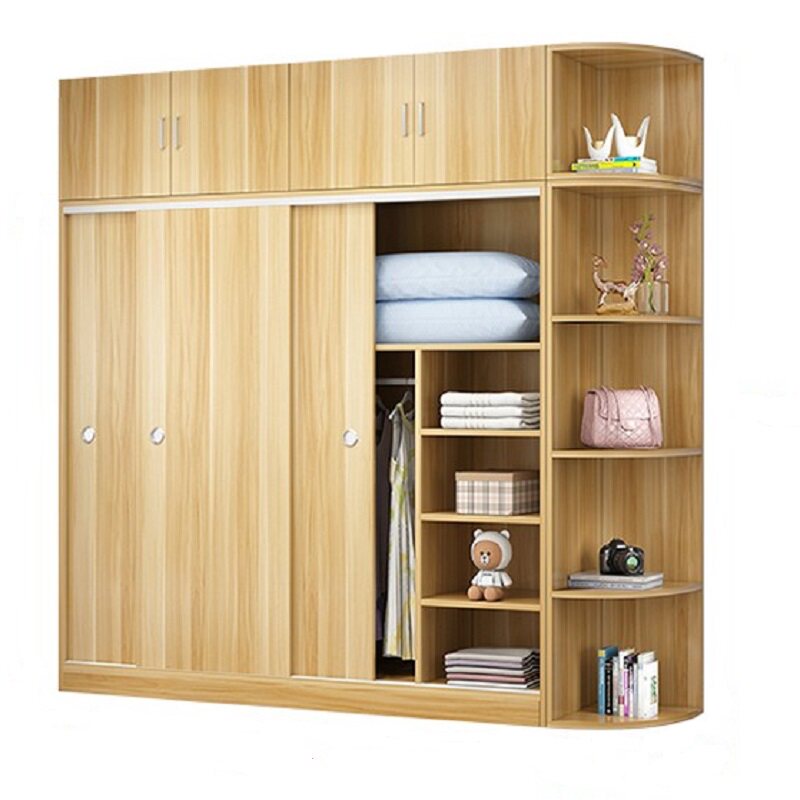 儿童三门1米5一米五三开门衣柜推拉门3门150cm宽1.5米家用卧室1.8