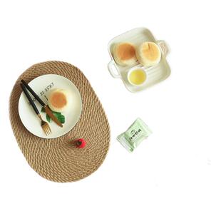 JOJO'S L. PD.audit.亚麻草编织餐垫隔热垫防烫防滑盘垫 | 审稿