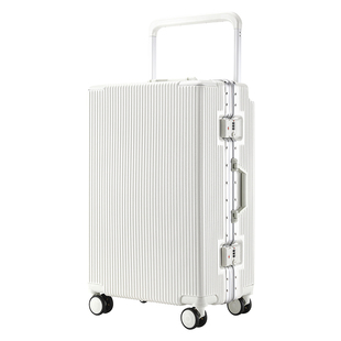 袋鼠银色行李箱铝框宽拉杆结实耐用加厚女2025新款20寸24旅行男28