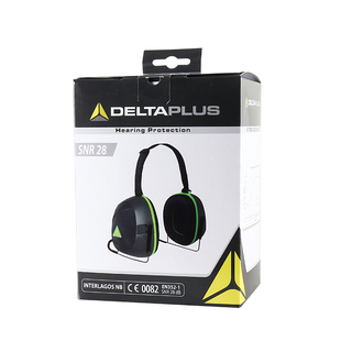 代尔塔103011隔音耳罩颈戴式防噪音工作车间睡眠学习安全帽式耳罩