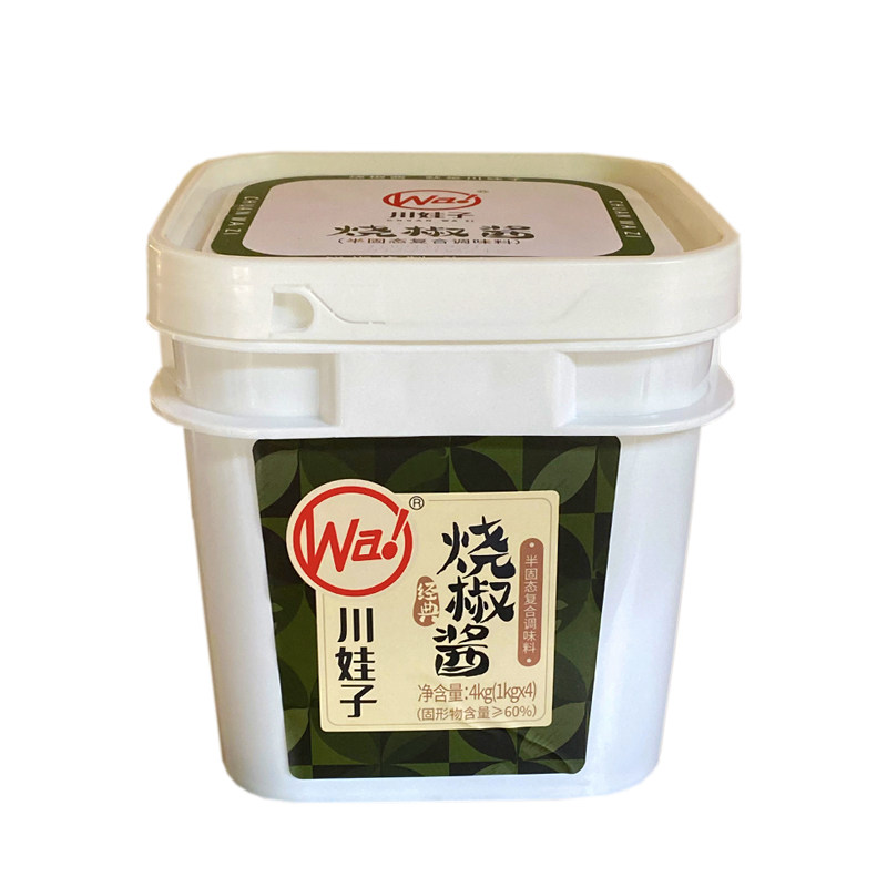 川娃子烧椒酱商用桶装4kg炭烧味