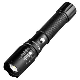 神鱼手电筒强光可充电超亮户外远射usb直充骑行家用LED变焦应急灯