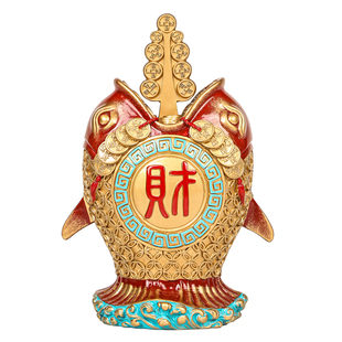 吉祥居李居明旗舰店正品2026马年吉祥物正东方鲸吞万里财八白财位