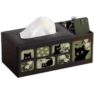 【皮革纸巾盒T0P1】中古风纸巾盒