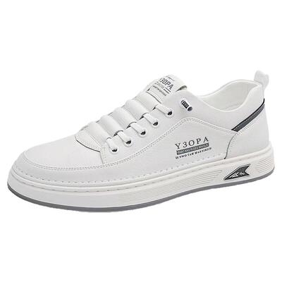 保罗正品男鞋真皮头层牛皮板鞋