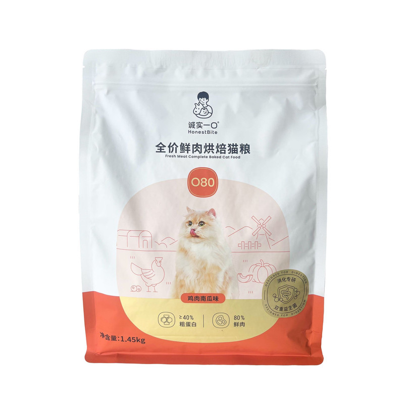 诚实一口BK升级O80鲜肉烘焙猫粮