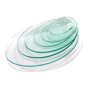玻璃表面皿 烧杯盖60 70 80 90 100 120mm耐高温玻璃圆形凹面皿盖Glass Surface Dish