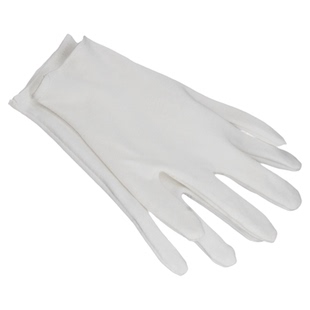 高端纯棉白手套礼仪文玩男女司机迎宾工作业防滑精梳棉布盘玩手套