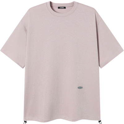 LEZORA天丝三醋酸抽绳短袖T恤