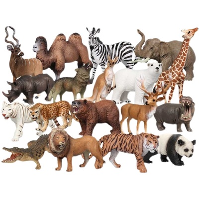 儿童动物模型仿真玩具环保套装
