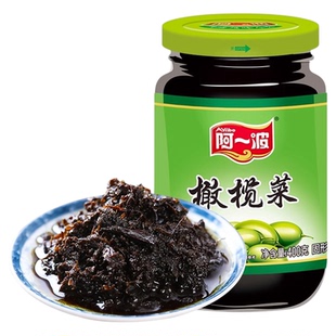 阿一波橄榄菜大瓶装400克*2瓶早餐佐料酱菜即食下饭菜咸菜罐装