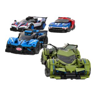 森宝积木名车世界小颗粒汽车模型儿童拼装玩具男手工拼搭生日礼物