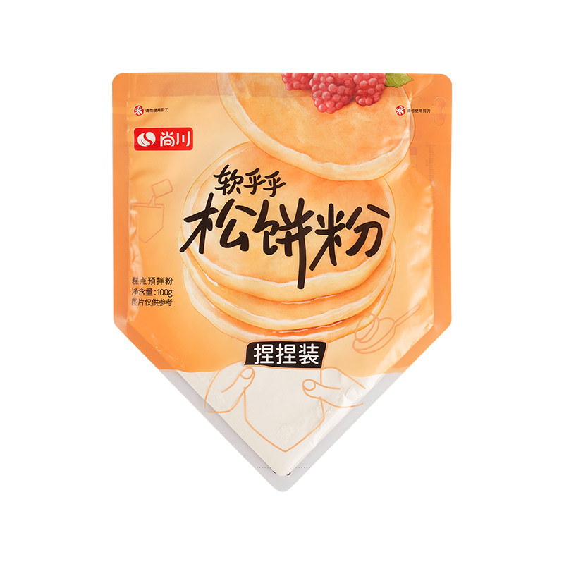 尚川松饼粉捏捏袋儿童无添加华夫饼早餐铜锣烧预拌粉蛋糕烘焙麻薯