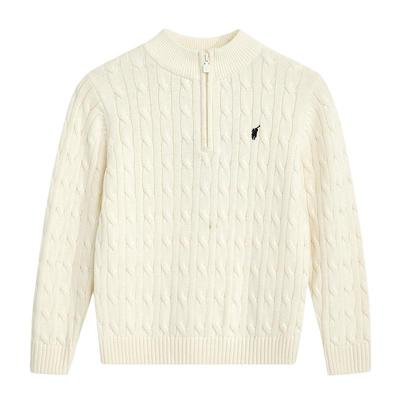 POLOWALK花针羊毛衫童装男童女童