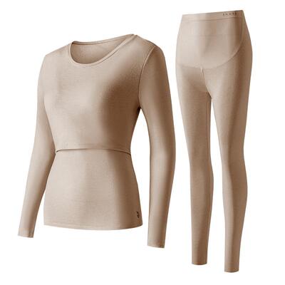 嫚熙羊毛哺乳秋衣裤套装