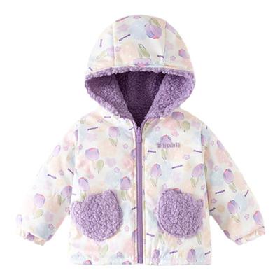 Banxidi女童外套冬装加绒加厚