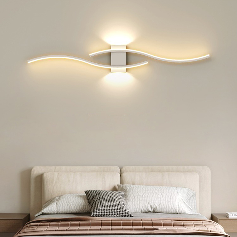 壁灯卧室2025新款客厅格电视过走廊墙壁灯栅灯灯背景墙长条道床头