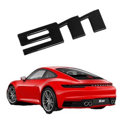 适用保时捷Taycan车尾标Taycanturbo4S涂漆哑黑色亮光英文字母标