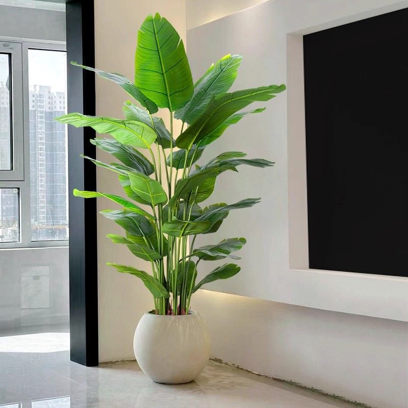 仿真绿植天堂鸟客厅轻奢电视柜落地摆件仿生花室内大型盆栽假植物