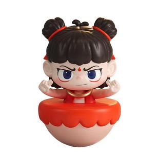 哪吒小摆件不倒翁上班工位情绪稳定神器办公室电脑桌面治愈装饰品