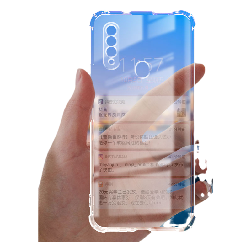 度泉气囊防摔适用oppo A8硅胶手机保护套a9全包超薄a11软边透明四角加厚镜头男女新款个性简约创意