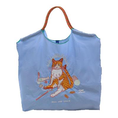 新款小众百搭刺绣环保球链包