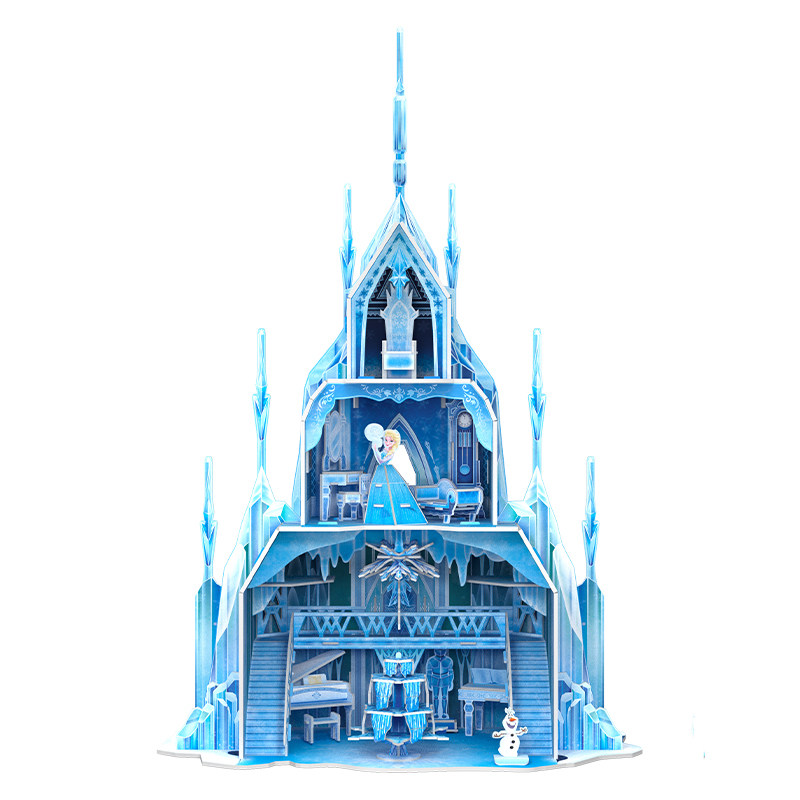迪士尼冰雪奇缘立体城堡拼图