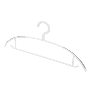 日本与良衣架家用挂衣批发100个无痕防肩角防滑宽肩加粗晾衣服撑