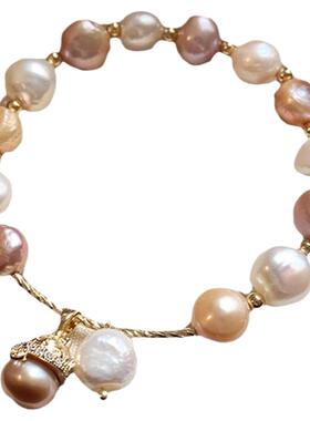 招财猫巴洛克珍珠手链高级感