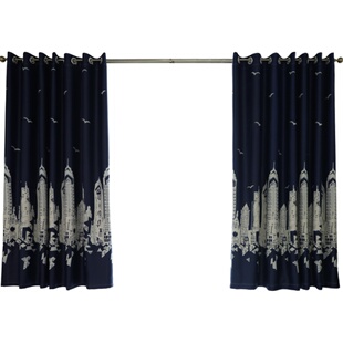 小窗帘成品出租房屋简约现代卧室全遮光儿童房遮阳布料防光短窗帘