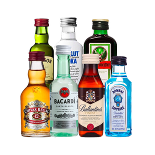【自营】洋酒小酒版伴鸡尾酒调酒威士忌朗姆酒龙舌兰金酒小瓶套装