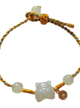 和田玉红绳手链本命年推荐