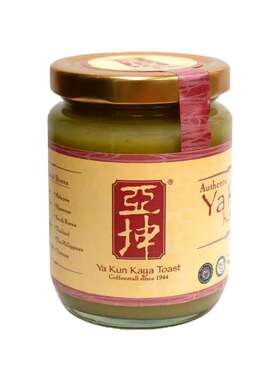 新加坡进口亚坤斑斓kaya香兰咖椰酱面包吐司酱早餐果酱抹酱2瓶