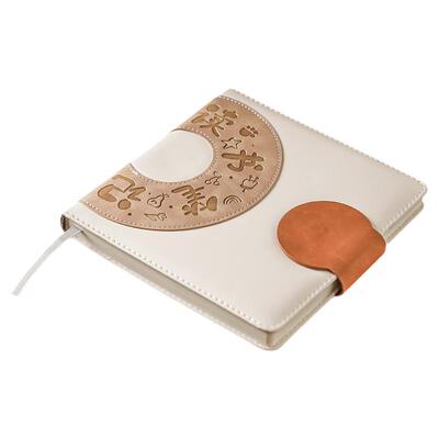 皮质读书笔记本摘抄方形本简约