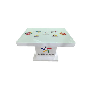 体彩福彩店铺烤漆台面带玻璃中岛柜台刮奖票台接待电脑桌侧边柜台